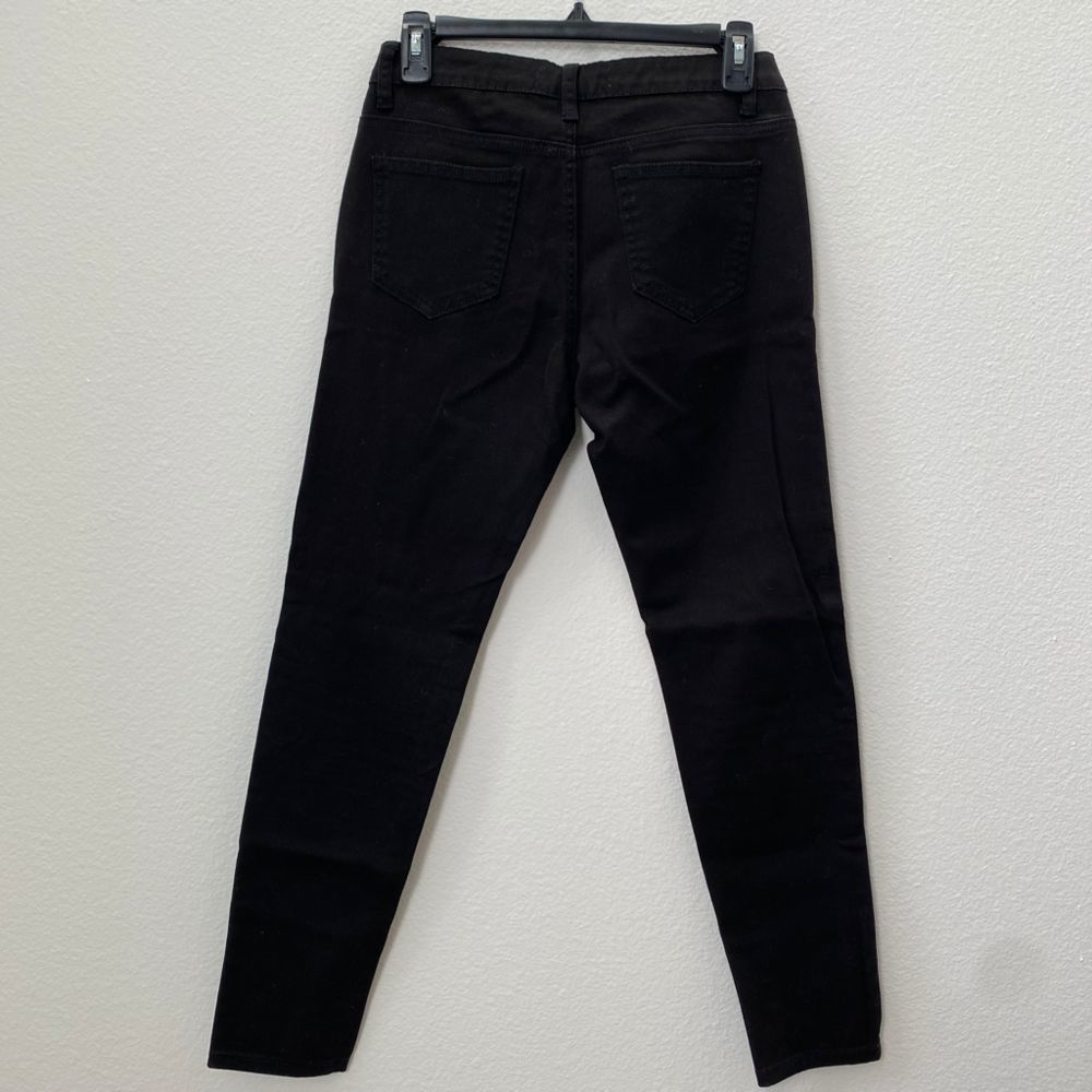 Foreign Exchange Black Distressed Denim Jeans in Womens size 7 - Picture 4 of 4